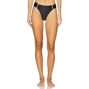 NEW PQ SWIM fanned bikini bottom in black